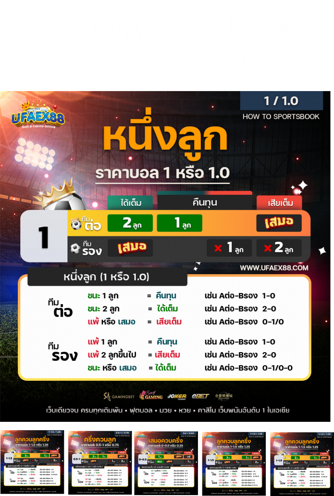 วิธีการแทงบอลออนไลน์